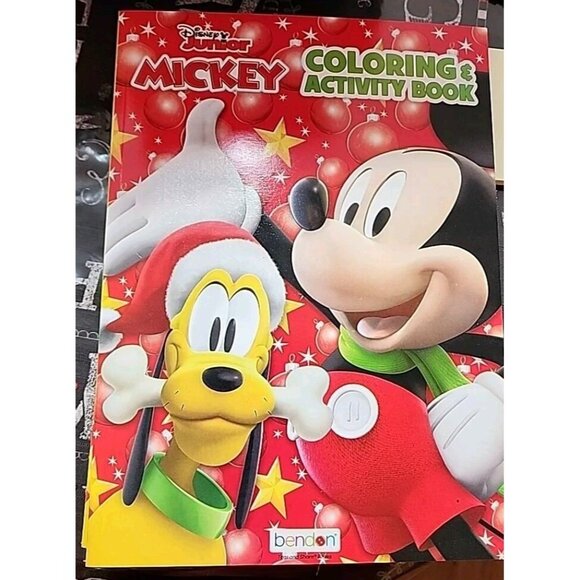 New Disney Junior Mickey Coloring & Activity Book Holiday Christmas 128 Pages - Picture 1 of 4